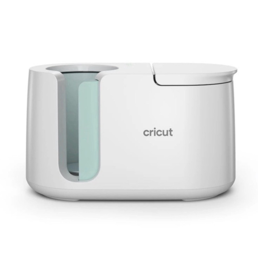 Cricut Accessory Base in White with Mint Accent